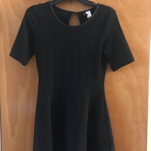 Black skater skirt dress